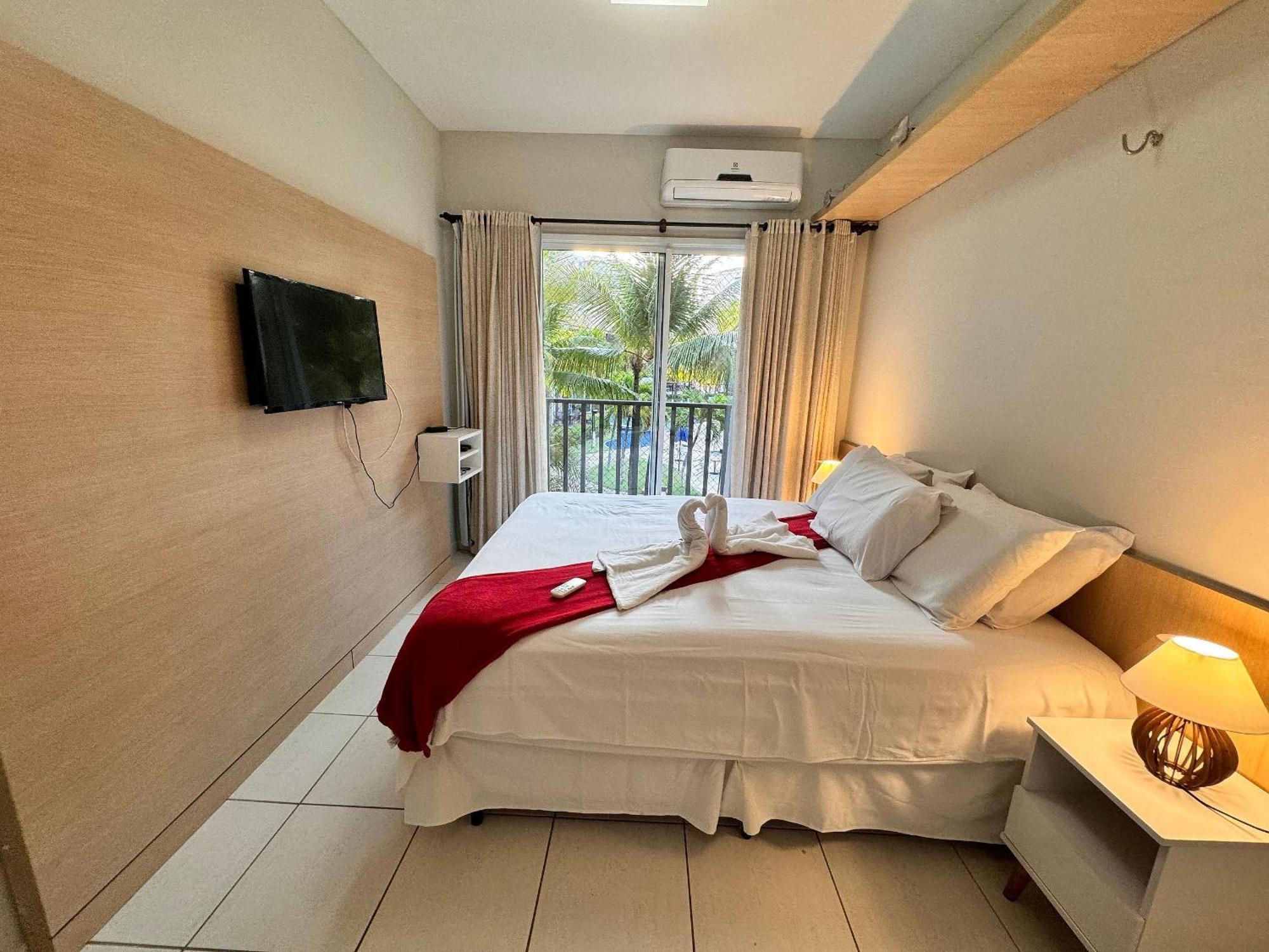 Apartamento Living, Frente Mar, 400m Do B Park *