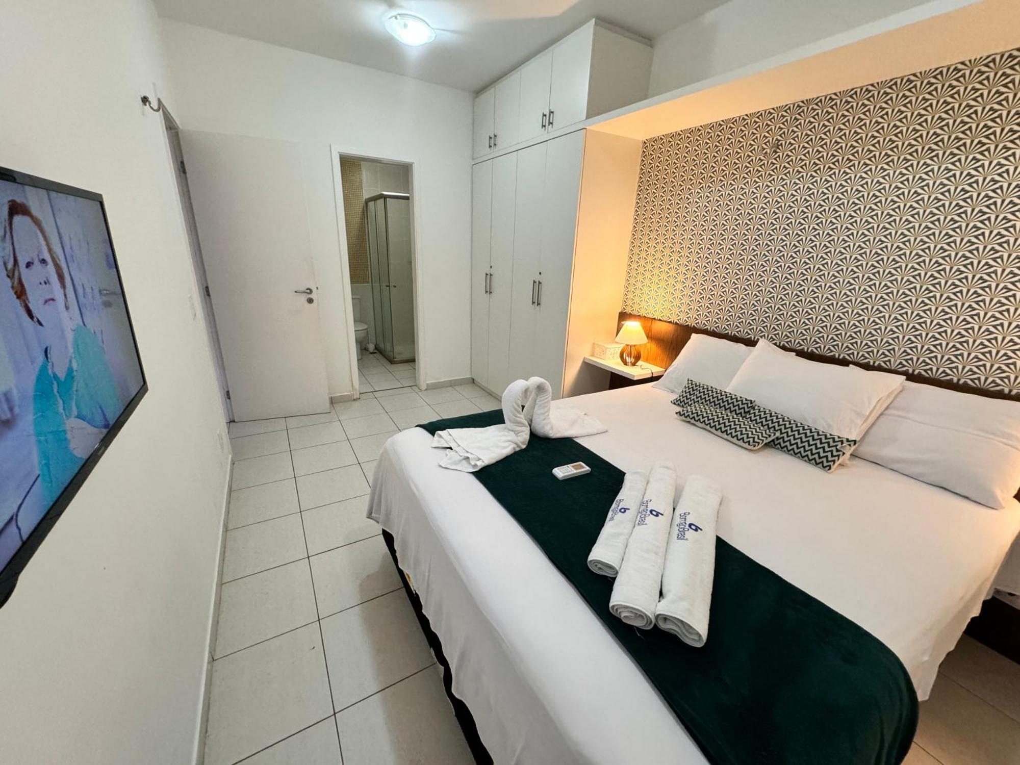 Apartamento Living, Frente Mar, 400m Do B Park *